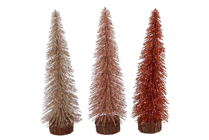 <h4>Sparkle Champagne/copper Tree Ass 7x29cm</h4>