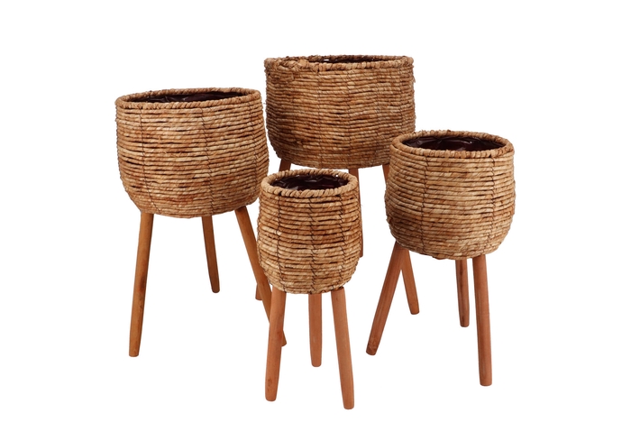 <h4>Loftier Natural Basket Set 4 18x44/24x52/32x60/38x65cm</h4>