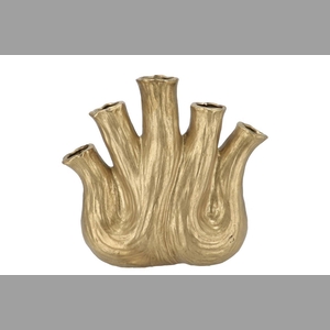 Aglio Gold Vase Oval 36x17x33cm