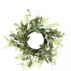 Wreath d50cm Silk Spring pastel