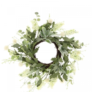 Wreath d50cm Silk Spring pastel