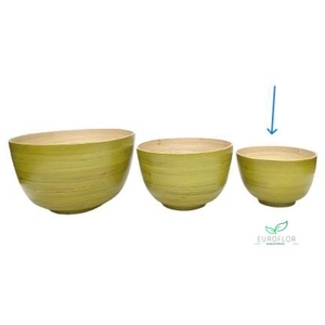 BOWL BAMBOO GREEN D15 H10