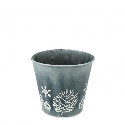 <h4>Zink Winter pot d12.5*12.5cm</h4>
