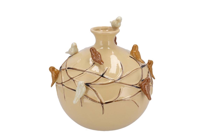 <h4>Bird Sand Vase Globe 23x23x23cm Nm</h4>