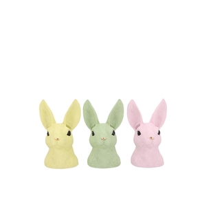 Easter Rabbit Head Dreamy Pastel Mix Ass 9x8x15cm Nm