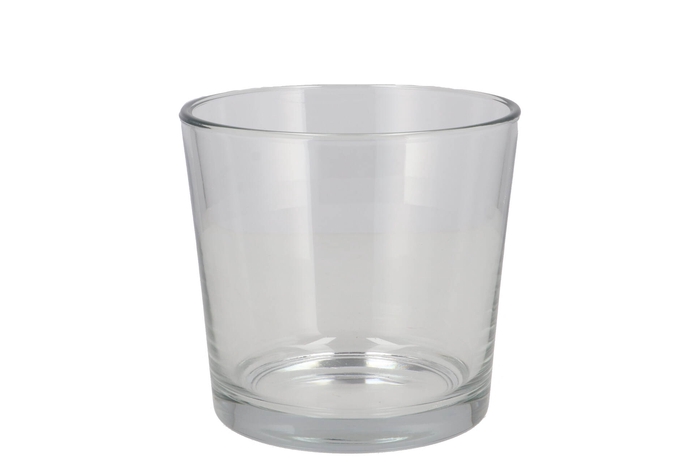 Glass Vase Konisch Heavy H16xd17cm