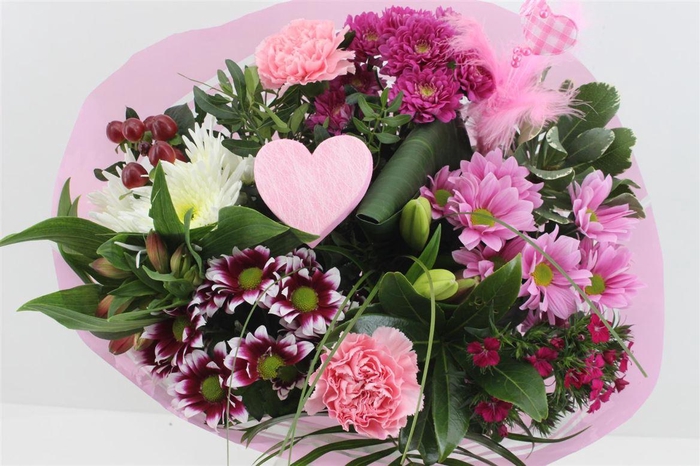 <h4>Boeket Bied Roze (mother's Day)</h4>