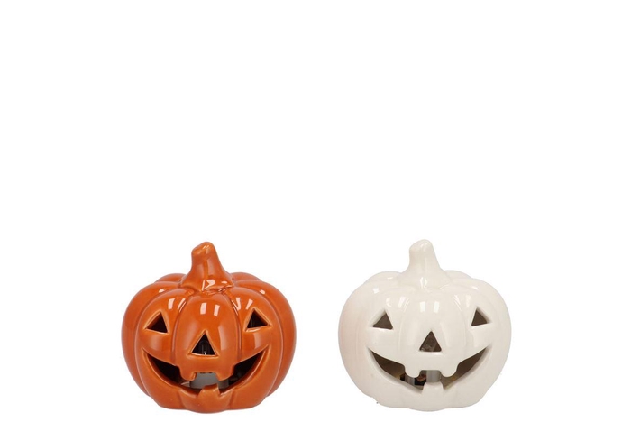 <h4>Jolie Scottish Orange Pumpkin Led Light 8x8x7cm</h4>
