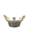 Zinc Provence tray d19.5*9cm