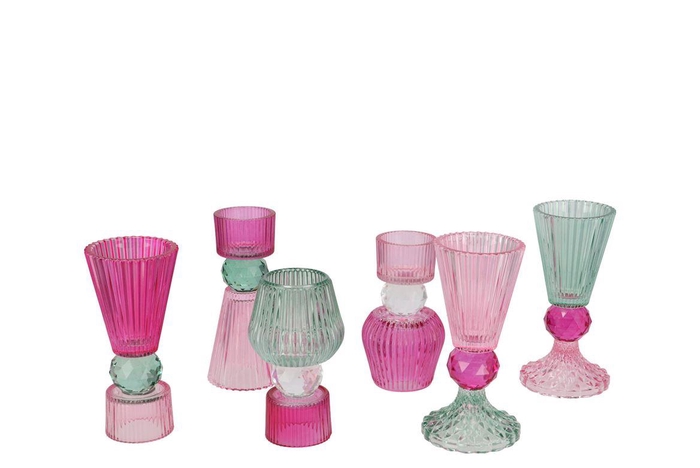 <h4>Roman Twist Pink T-light Ass 8x13cm Nm</h4>