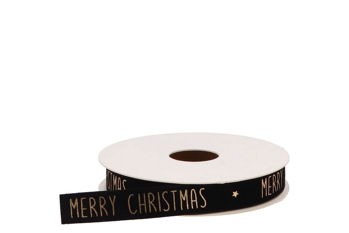 <h4>Ribbon Velvet Christmas (nr.85) Black 5mx15mm</h4>