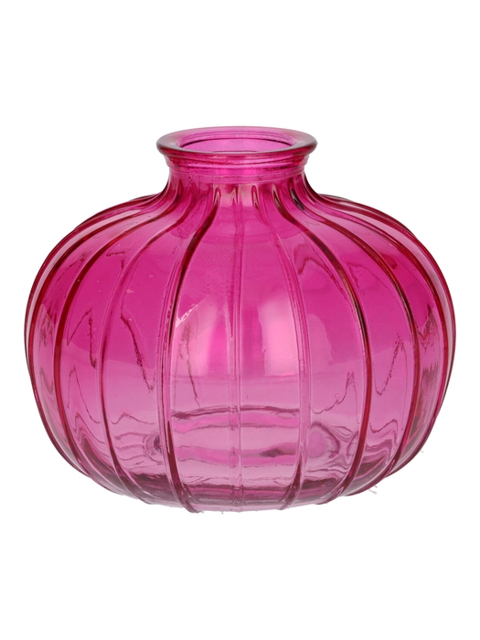 <h4>DF02-666117300 - Bottle Carmen d4/10.5xh8.5 fuchsia transparent</h4>