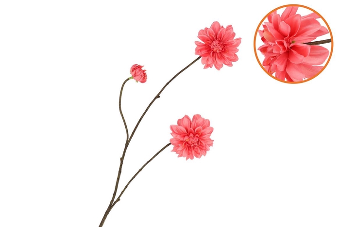 <h4>Silk Dahlia Branch Red 80cm</h4>
