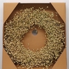 Dried Vlas Krans Naturel 40cm Carton Box