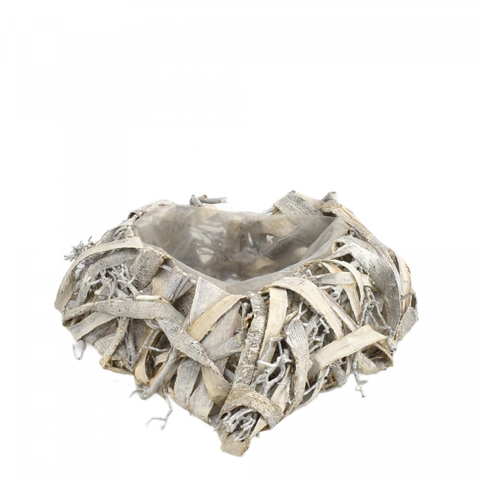 Valentijn Wilg planter hart 22*20*5cm
