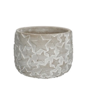 Christmas Ceramics pot star d15*11cm
