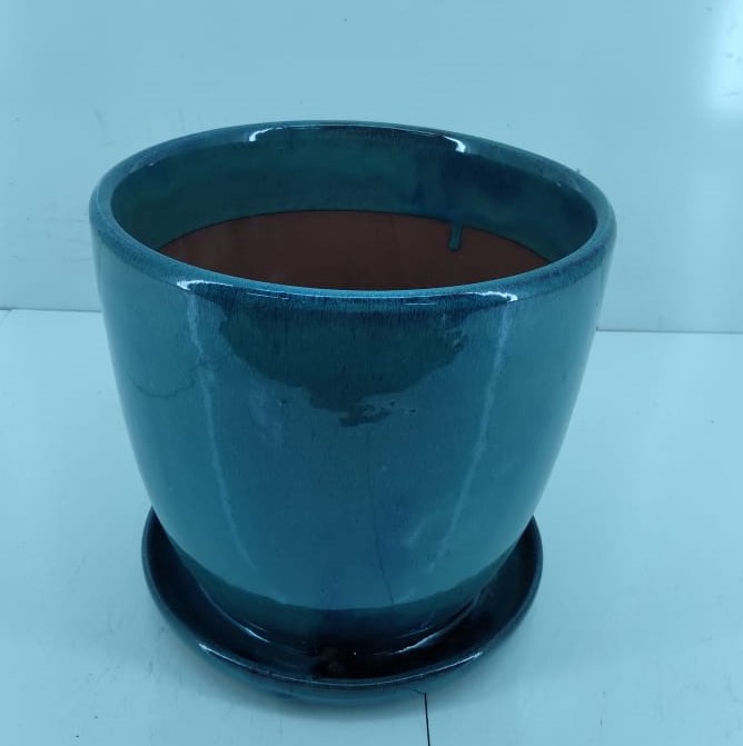 <h4>VASO COM PRATO RICO AZUL OCEANO D22 A20 IMP</h4>