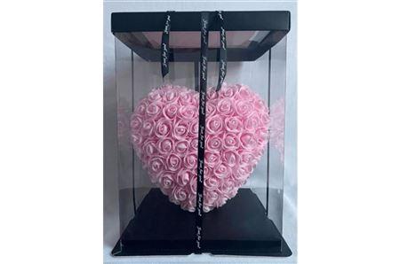 <h4>Foam Heart Pink Led 15cm</h4>