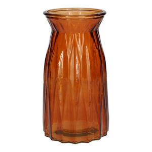 DF02-664125900 - Vase Ruby2 d10/10.8xh20 brown/terra transparent