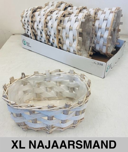 MAND OVAAL WIT L28XD15XH12