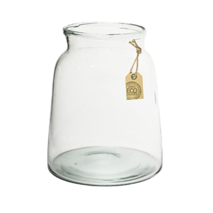 <h4>Glas Eco vaas Eddy d12/19*22cm</h4>