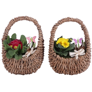 Early Spring Arr. Outdoor Willow Egg Shaped Basket Ø23cm 3PP