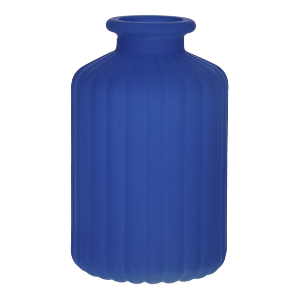 <h4>Bottle Caro lines d3.5\\6.2xh10 cobalt blue matt</h4>