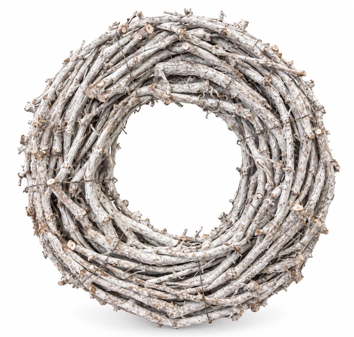 <h4>Wreath Druivenhout Stone Washed White</h4>