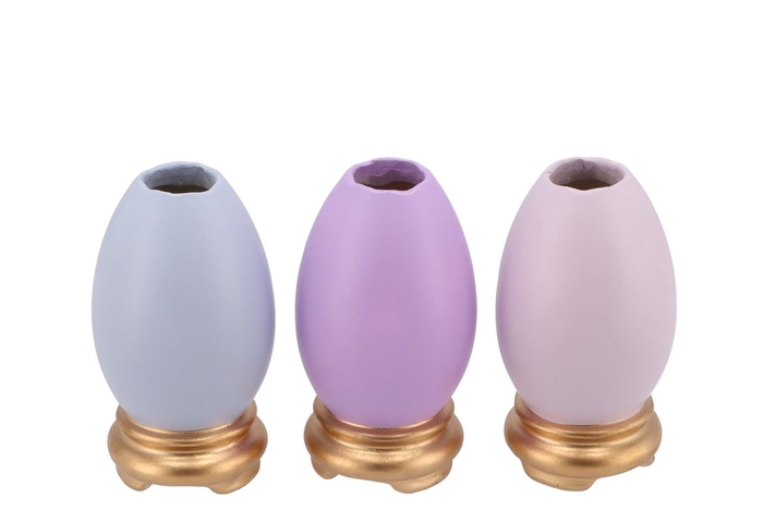 <h4>Easter Eggcited Vase Lila Ass P/1 6x6x12cm Nm</h4>