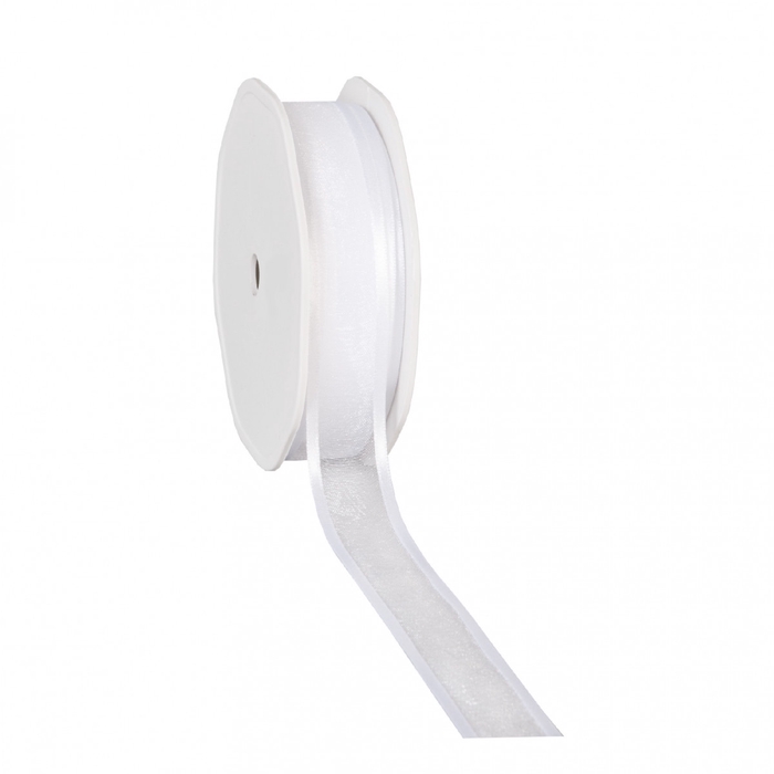 Bruiloft Lint Organza satin 25mm 25m