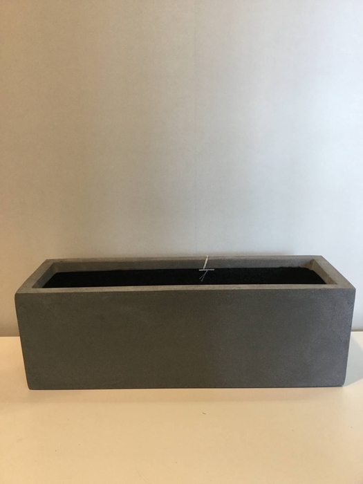 POT GREY FIBERSTONE BALCONY 55X18X18
