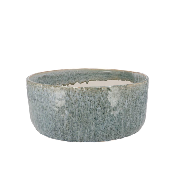 <h4>Iron Stone Blue Pot Round 30x30x13cm</h4>