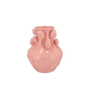 Mara Pink Vase Neck Tulip 24x24x27cm Nm