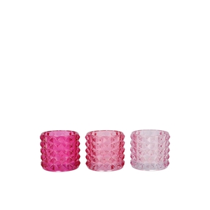 Jazz Jolly Pink T-light Structure Ass 7x7cm