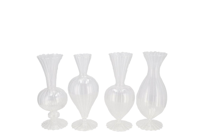 <h4>Sunny Dutch Transparent Glass Vase Ass 8x8x16cm</h4>