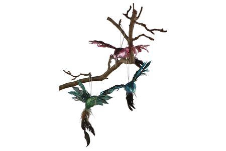 <h4>Deco Shine Bird Humming Multicolor 23cm Ass P/1</h4>