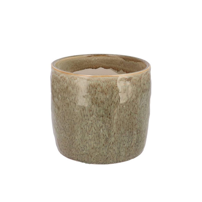 <h4>Iron Stone Sand Glazed Pot 16x15cm</h4>