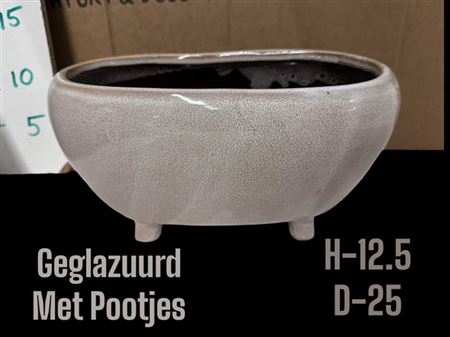 Deco Pot H% Geglazuurd