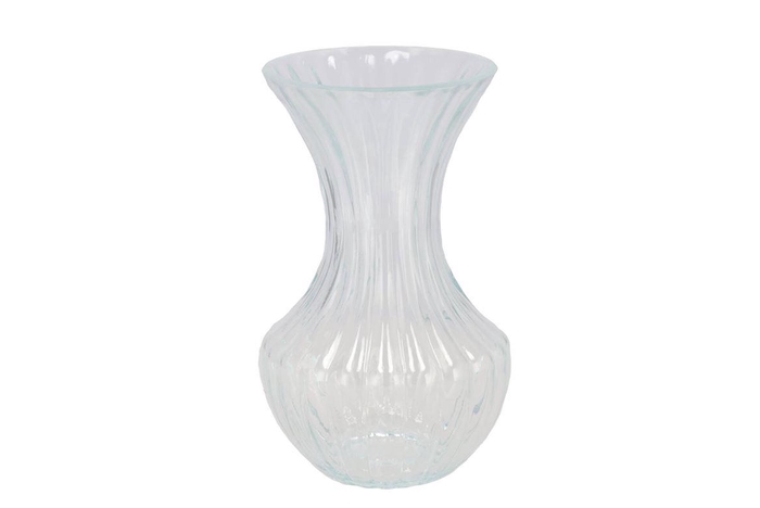 <h4>Taylor Clear Vase Cone Neck Ass 13x21cm</h4>