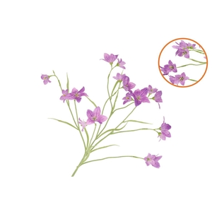 Silk Lucky Clover Dark Purple 99cm