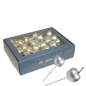 Christmas Deco apple/wire 25-30mm