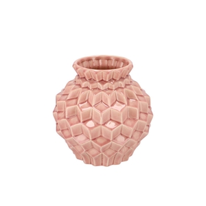 Gia Pink Structure Vase 19x19x19cm