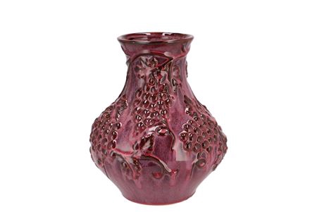 <h4>Inga Grape Purple Vase Active Glaze 24x24x27cm Nm</h4>