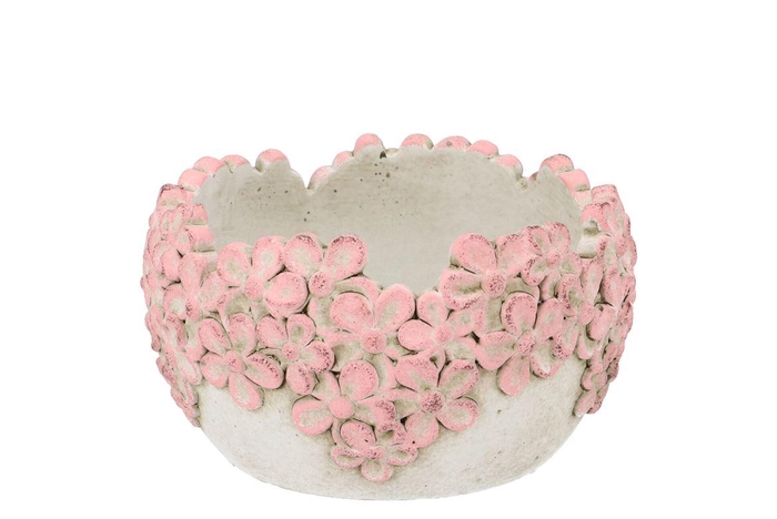 Dante Light Pink Pot Bloom Oval 18x18x10cm Nm