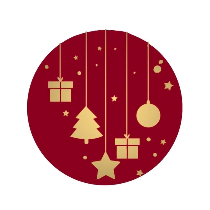 <h4>Kerst Sticker 39mm x250 Deco</h4>