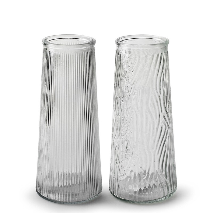 <h4>Glass Pisa Vase d10*22.5cm ass.</h4>