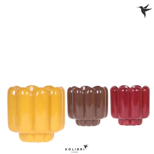 Kolibri Home Retro pot yellow mix