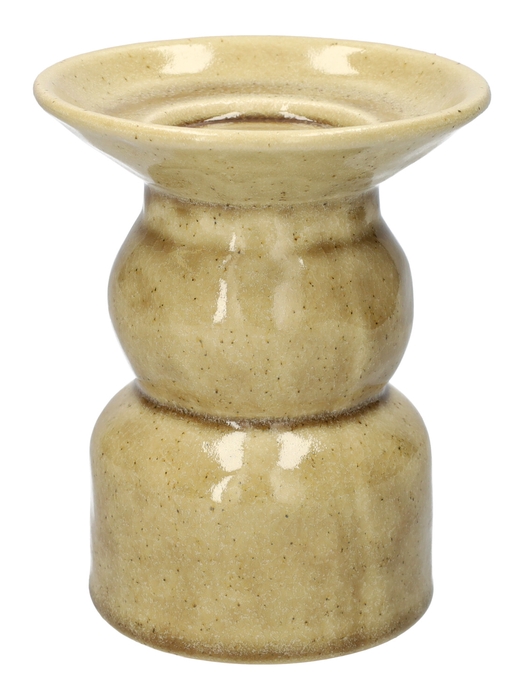 <h4>DF03-741358500 - Canlde hldr Novi d12.5xh15 beige</h4>