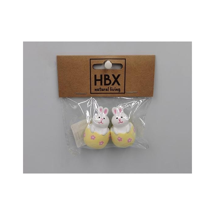 <h4>Bunny In Egg 2 Pcs L10W10.5H3</h4>