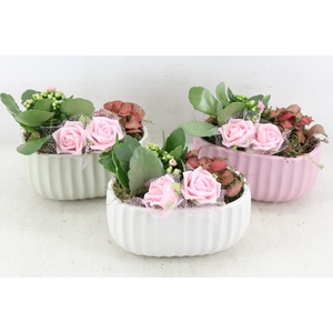 arr2 JS - Ker. ovaal mix 335/6 - roze